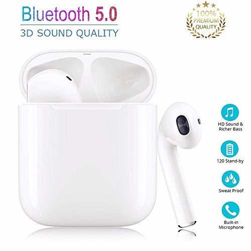 Auriculares TWS i12 Bluetooth 5.0 Sonido Estéreo 3D Control Táctil Pop-Ups Pairing