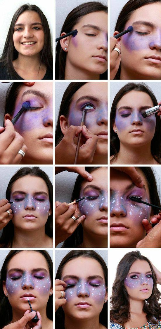 Moda Tutorial de maquiagem galaxy🌌