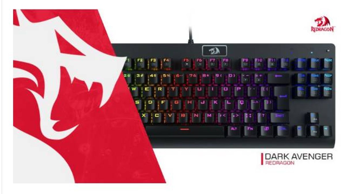 Fashion Teclado mecanico Redragon Dark Avenger