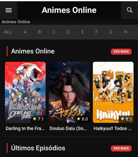 Animes online
