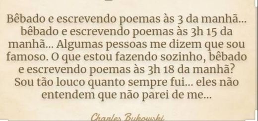 Poesias de Charles Bukowski