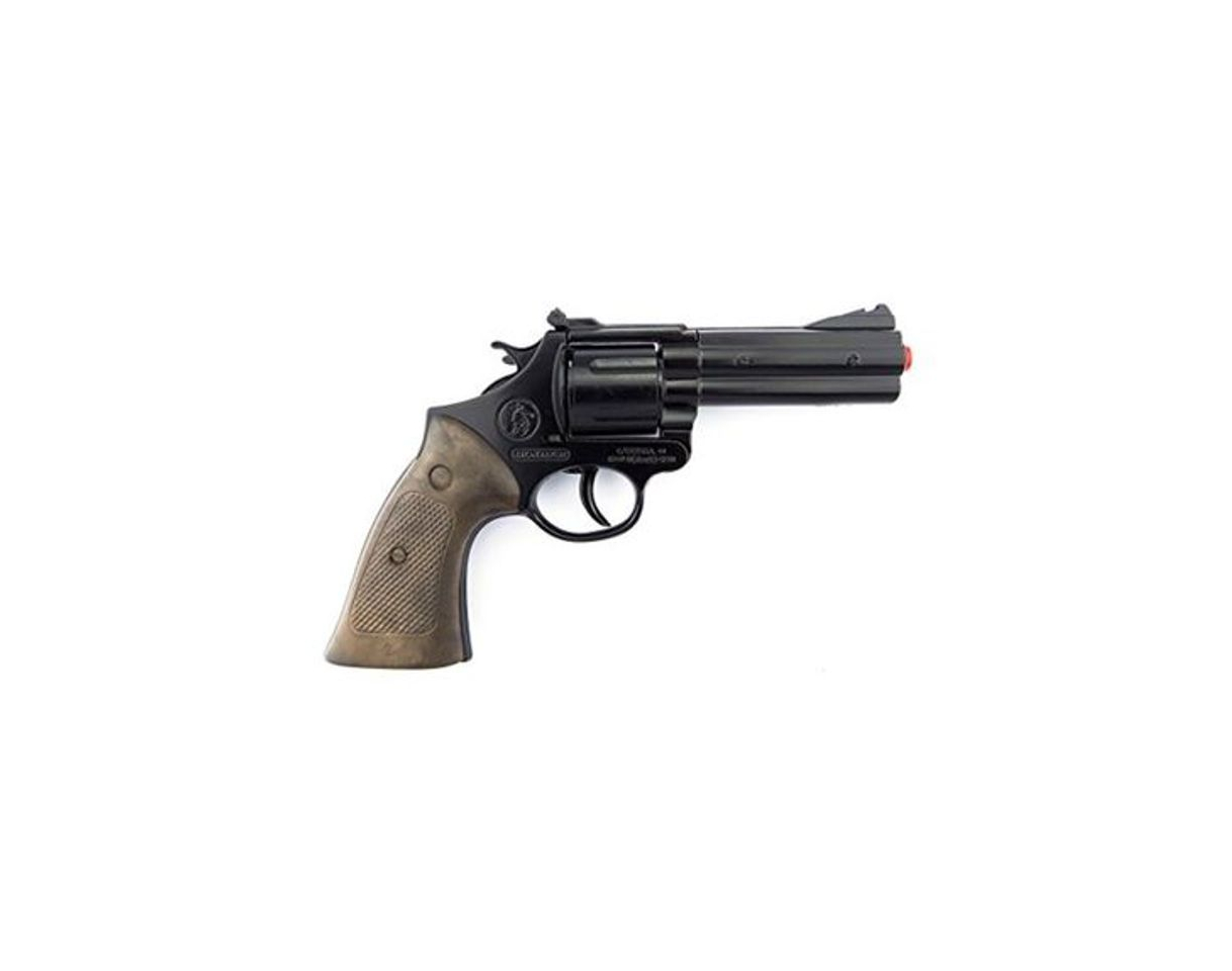 Productos Gonher Die Cast Metal - Revolver Policía con 12 disparos, color negro