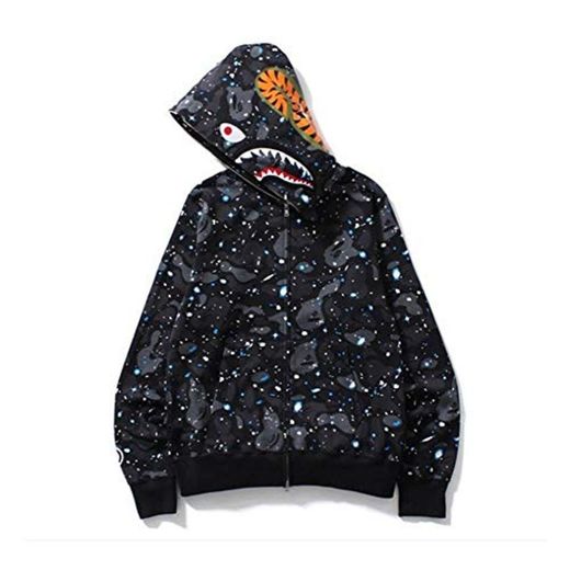 ZDZQDD Moletom Feminino Bape Shark Print