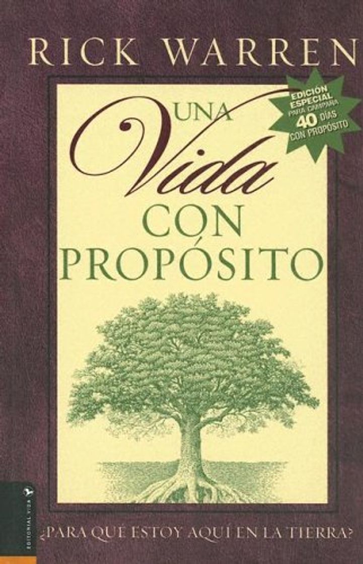 Book 40 Dias Con Proposito. Vida Con Proposito. Para Que Estoy Aqui en