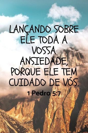 1 Pedro 5:7❤