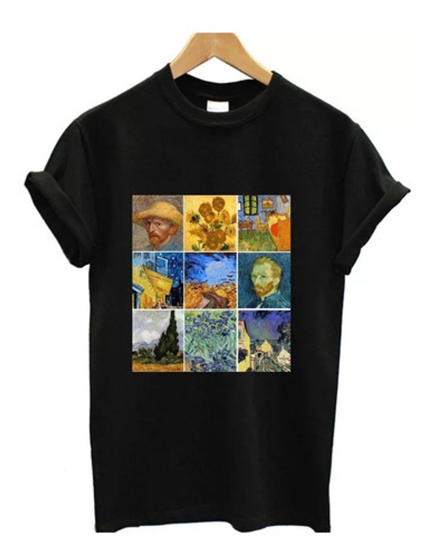 Moda Camisa Camiseta Van Gogh Arte Tumblr Classica