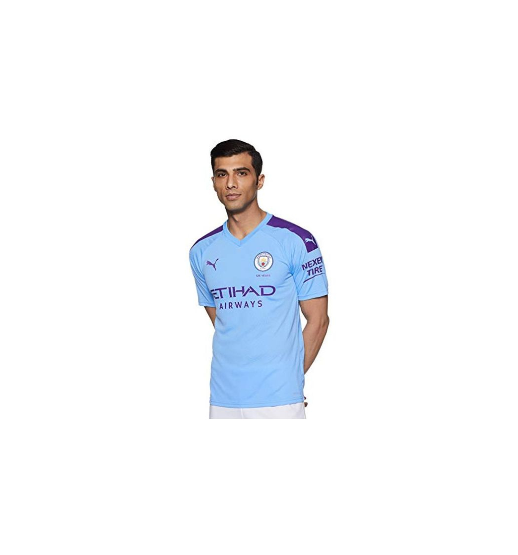 Fitness Puma Men's MCFC HOME Shirt Replica SS with Sponsor Logo Jersey