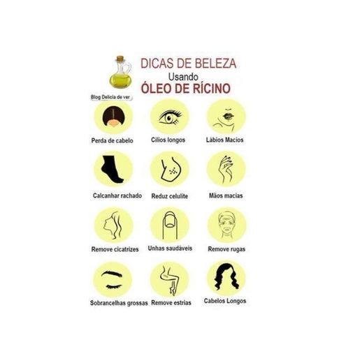 Benefícios do óleo de rícino✨