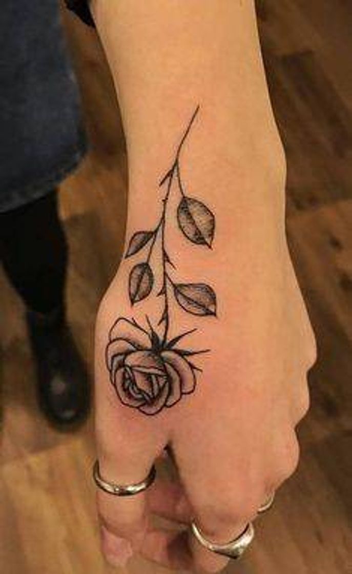 Fashion Tatuagem feminina/ rosa 