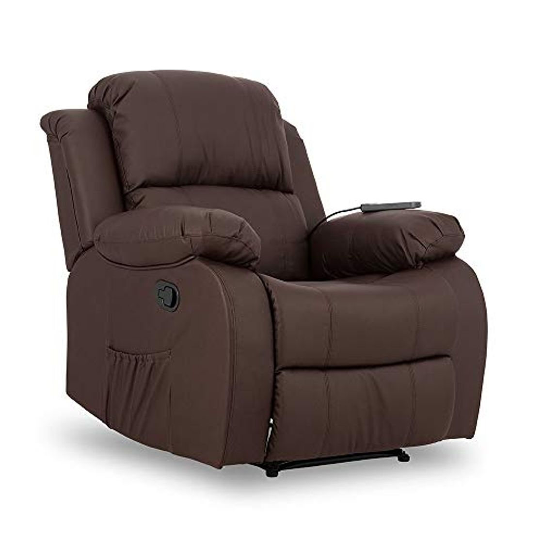 Product Don Descanso - Sillón Masaje Relax Calor Trevi Choco Reclinable 160º con