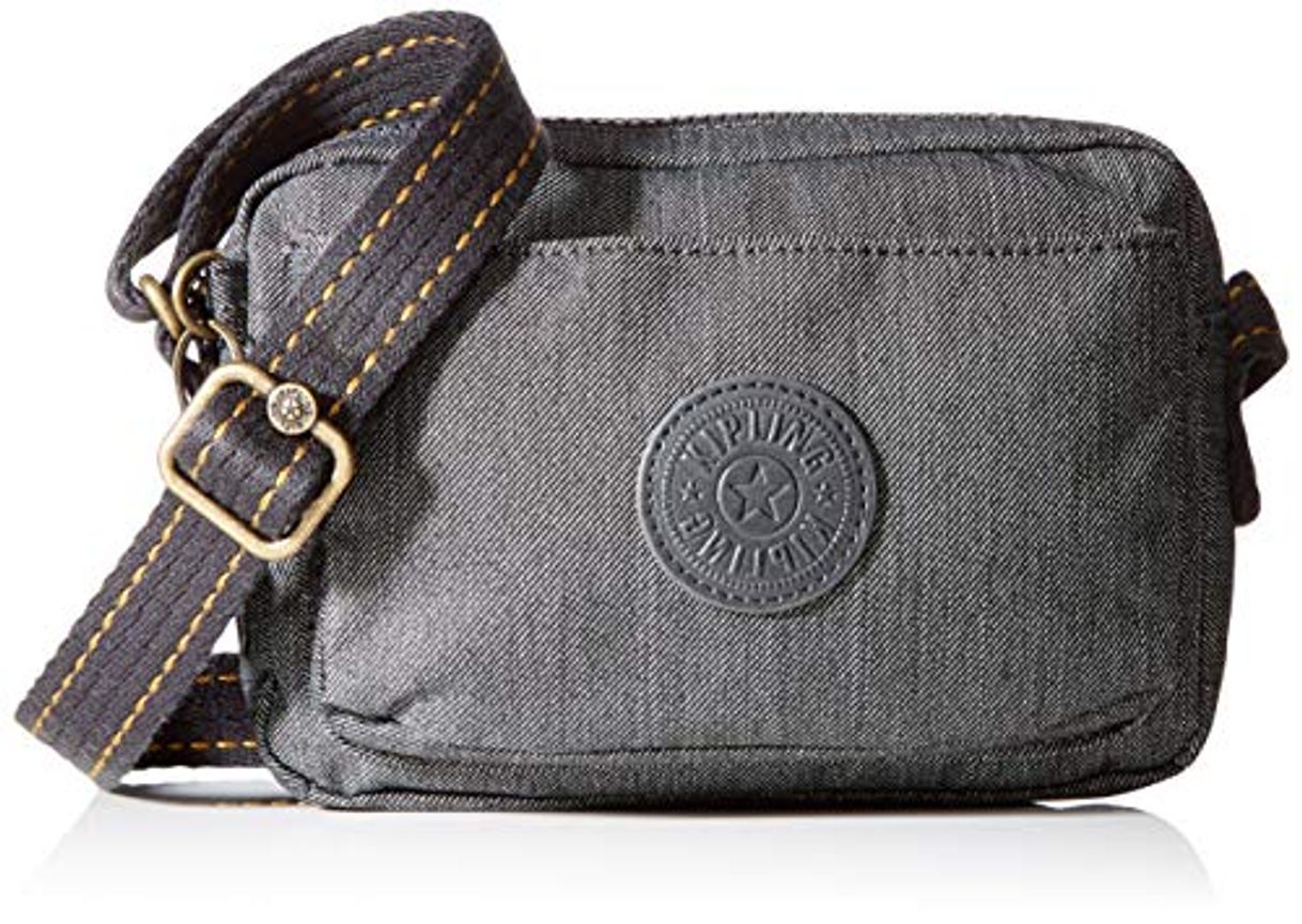 Kipling Abanu, Bolsos con Bandolera para Mujer, Negro