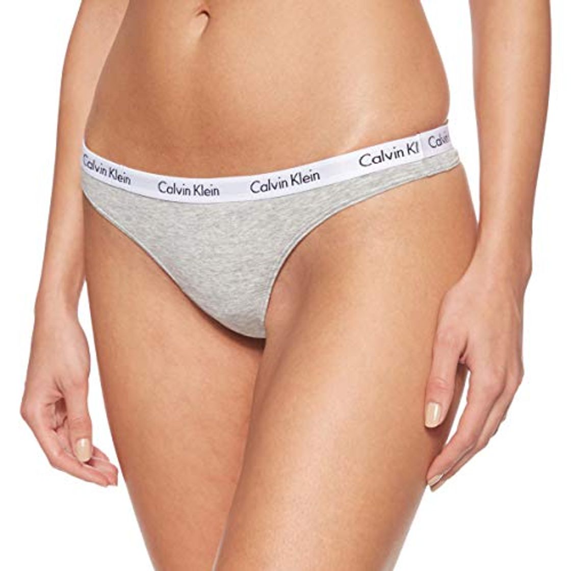 Moda Calvin Klein Carousel-Thong Bragas, Blanco