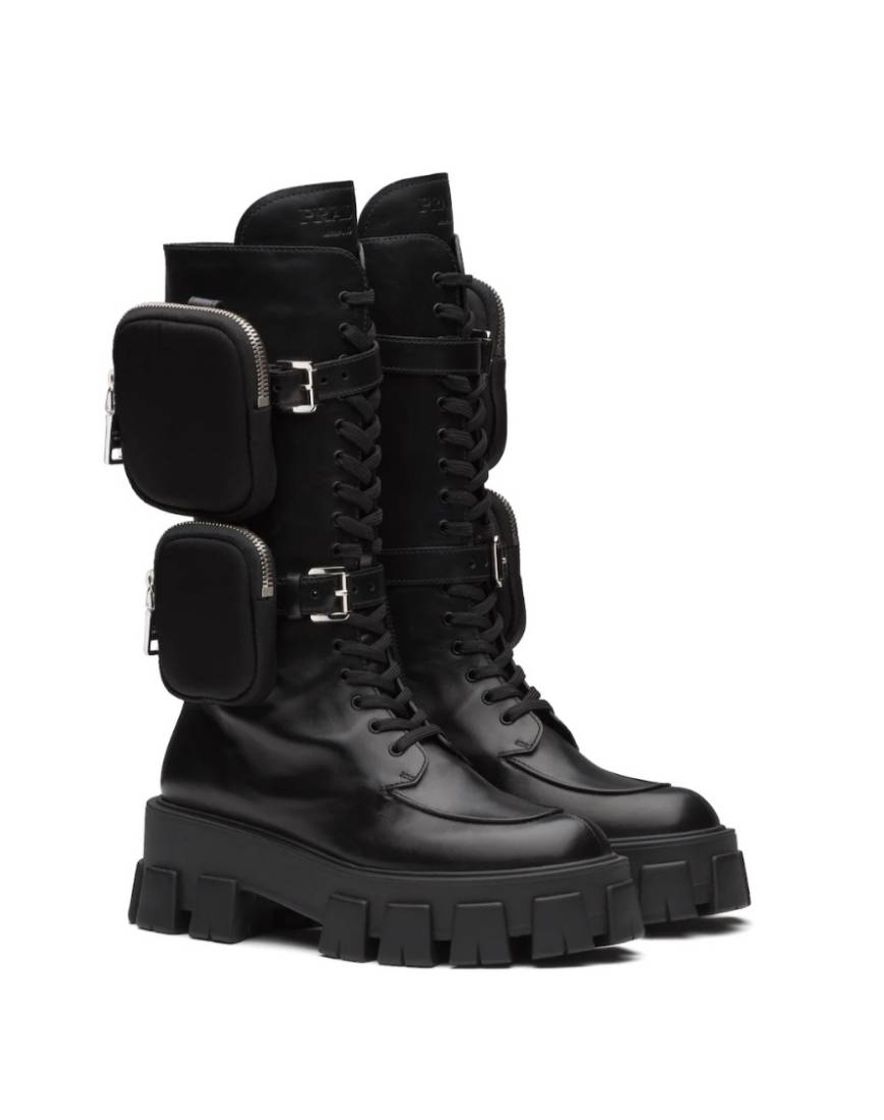 Fashion Monolith leather boots