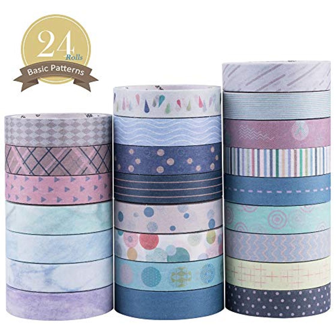 Home Yubbaex Washi Tape Set cinta adhesiva decorativa Washi Glitter Adhesivo de Cinta