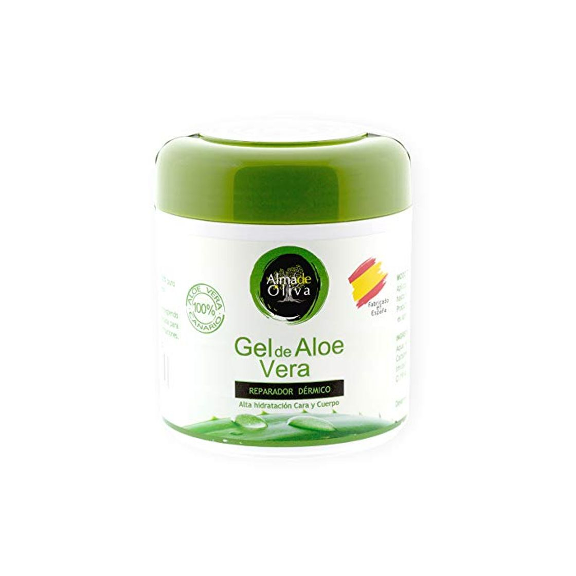 Belleza Gel Aloe vera puro 100% de Canarias crema hidratante natural 500 ml