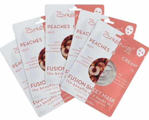 The Crème Shop Peaches N Cream Fusion Sheet Mask