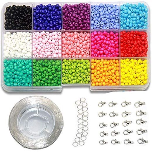 Ewparts 3mm Mini cuentas de cristal para los niños DIY Bracelet Arte