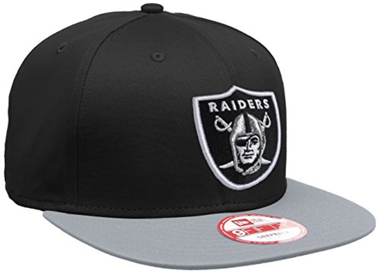 Social New Era Oakland Raiders Grablk Gorra, Unisex Adulto, Negro