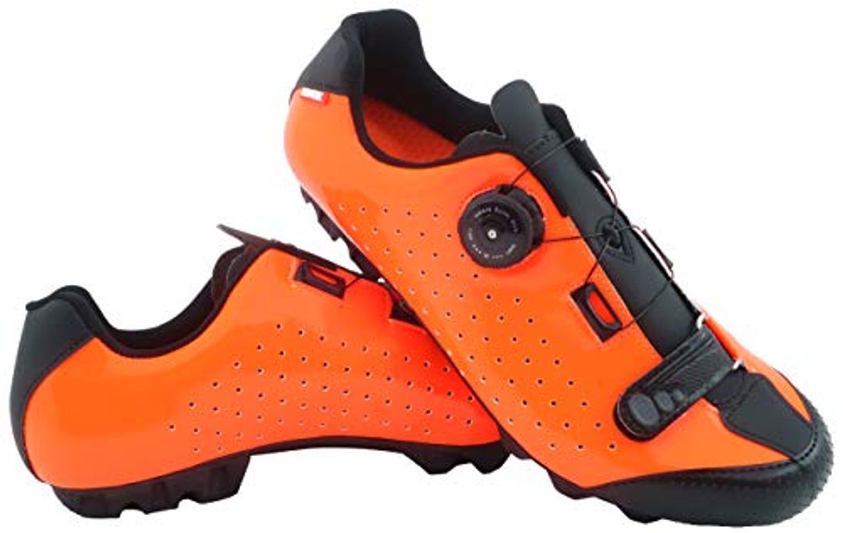 Moda LUCK Zapatillas de Ciclismo Extreme 3.0 MTB,con Suela de Carbono y Triple