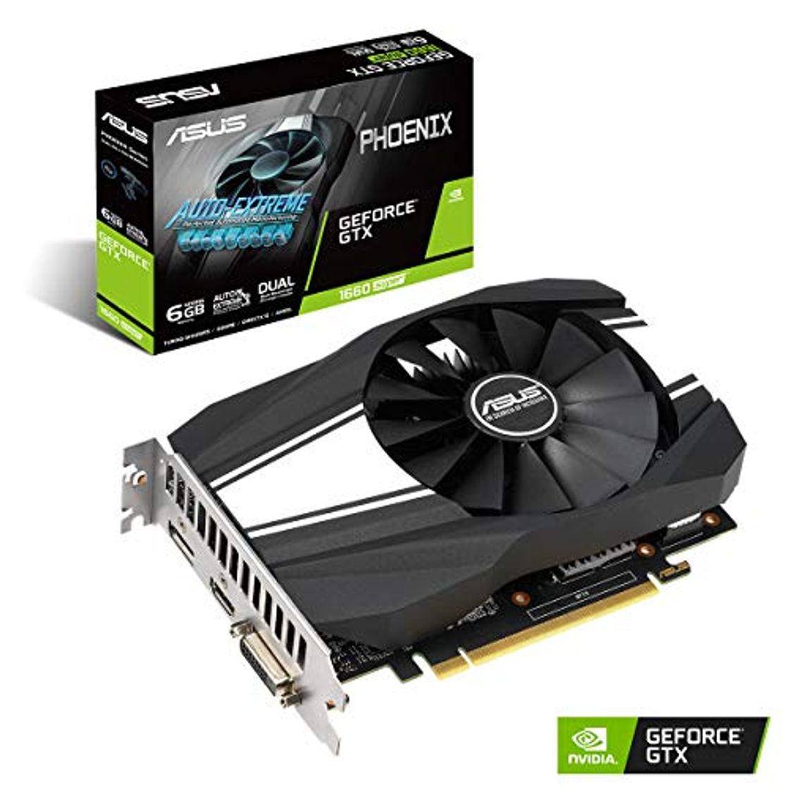 Social ASUS GeForce GTX 1660 Super Phoenix 6GB GDDR6 Tarjeta gráfica DP