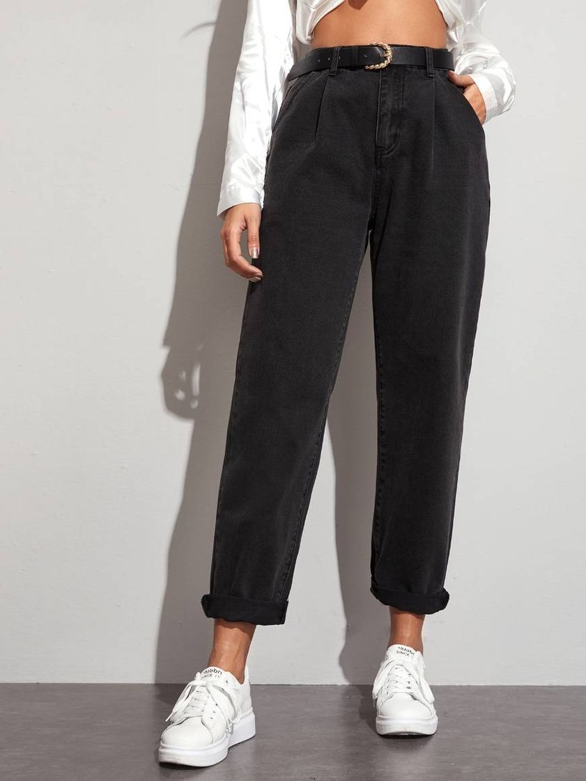 Moda 🧚🏾‍♀️pantalón de pierna recta 