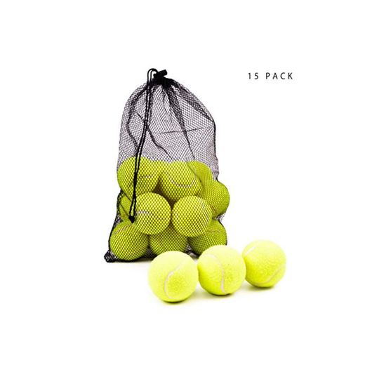BRAMBLE! 15 Pelotas de Tenis, Bolas de Tenis - Durable y Resistente