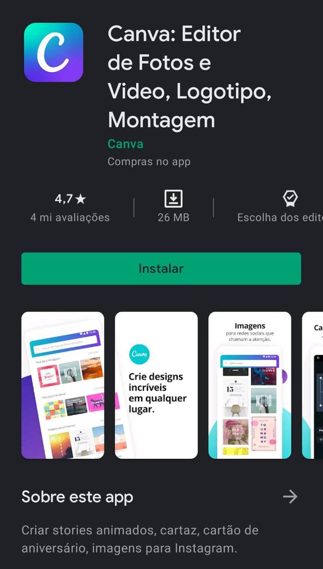 App Canva: Graphic Design & Video