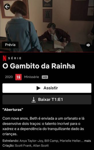 série- o gambito da rainha