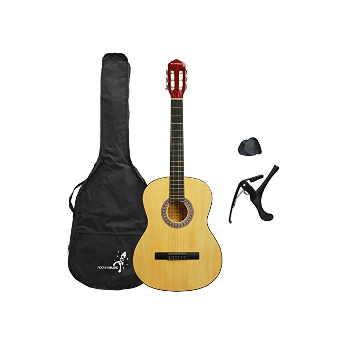 Electrónica Rocket XF201AN XF Serie - Guitarra española clásica