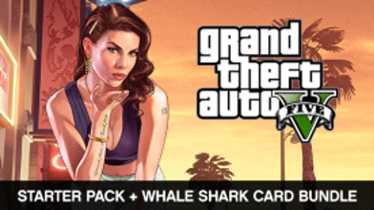 Videogames GTAV, Starter Pack and Whale Shark Card Bundle