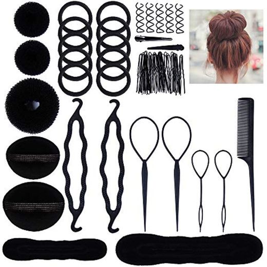 Lictin Accesorios de Peinado Kit Set para Mujeres; Set de Diseño de