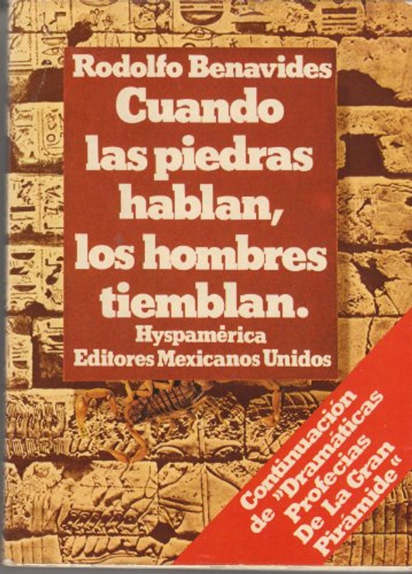 Libro Cuando las piedras hablan, los hombres tiemblan