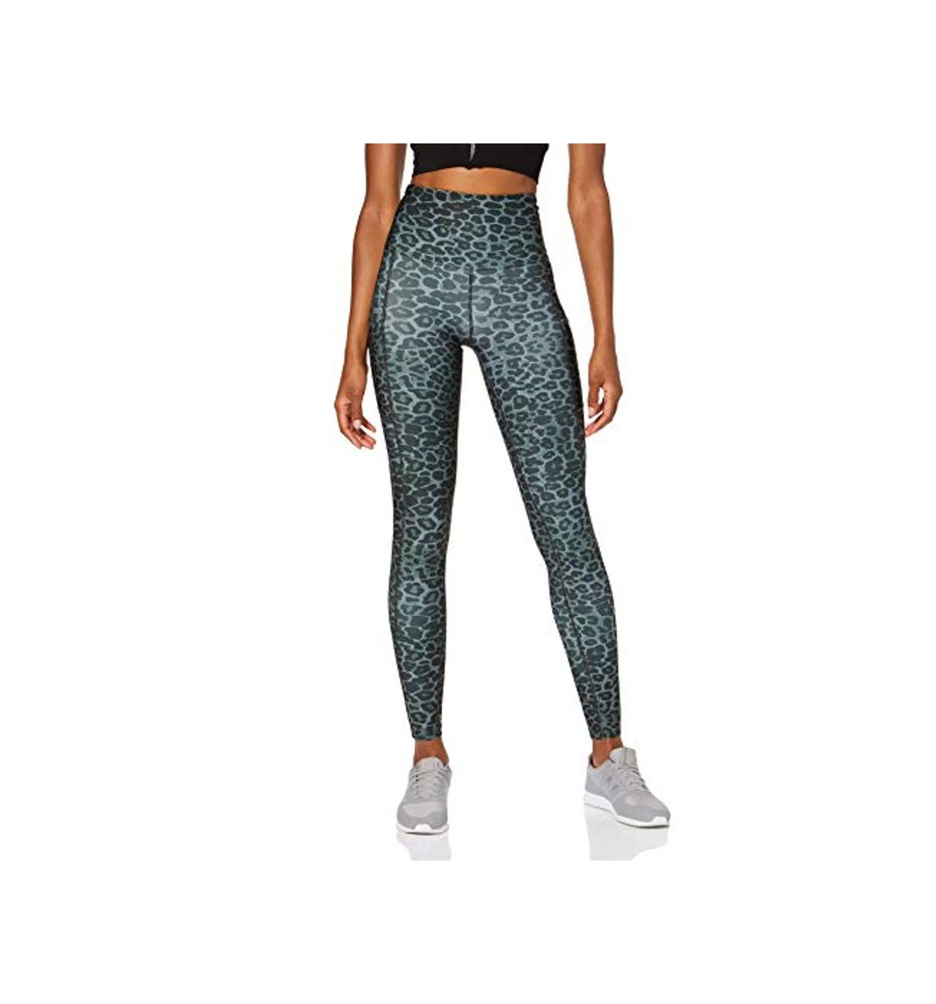 Social Marca Amazon - AURIQUE Mallas de Deporte Estampadas con Tiro Alto Mujer,
