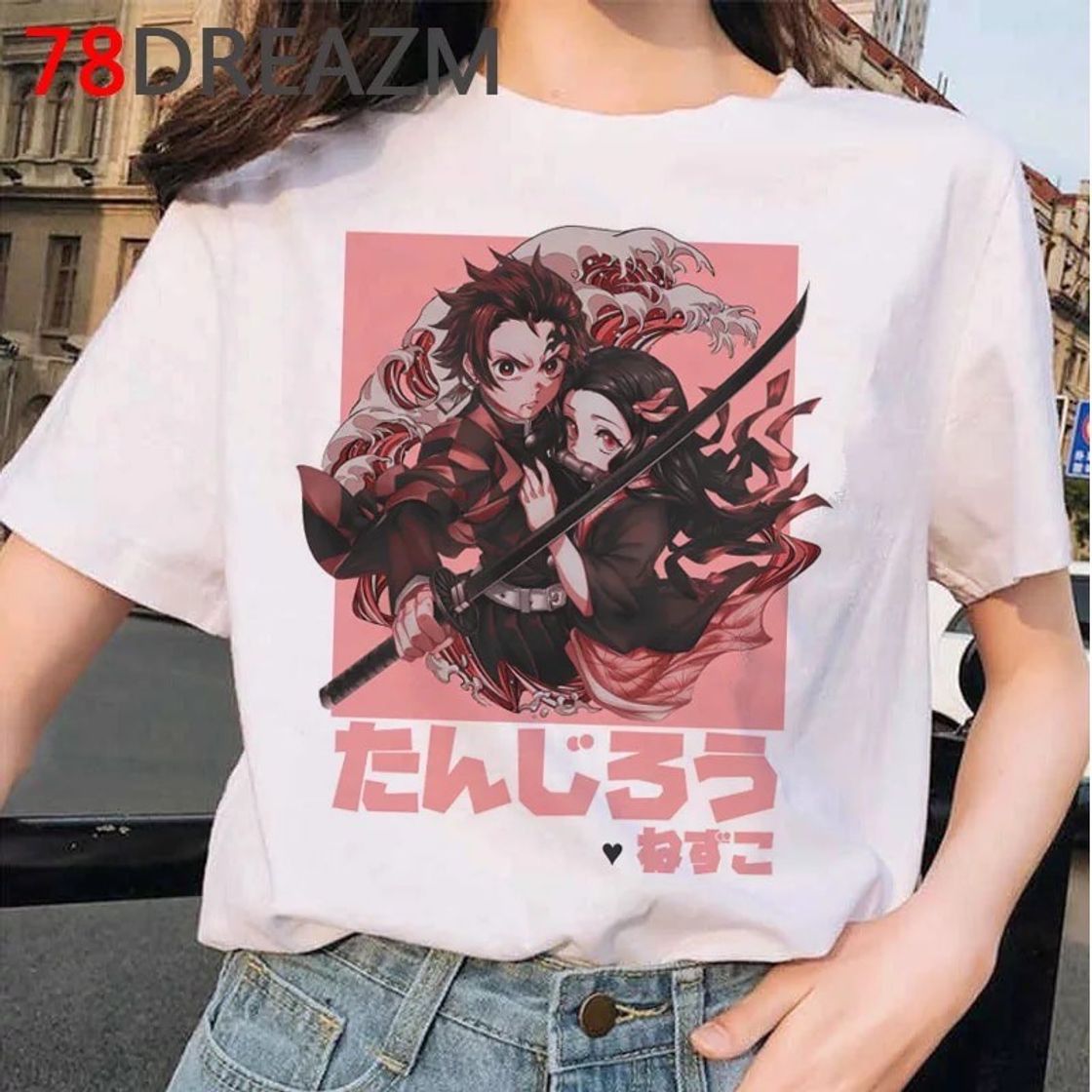 Fashion Anime Kimetsu no yaba camiseta