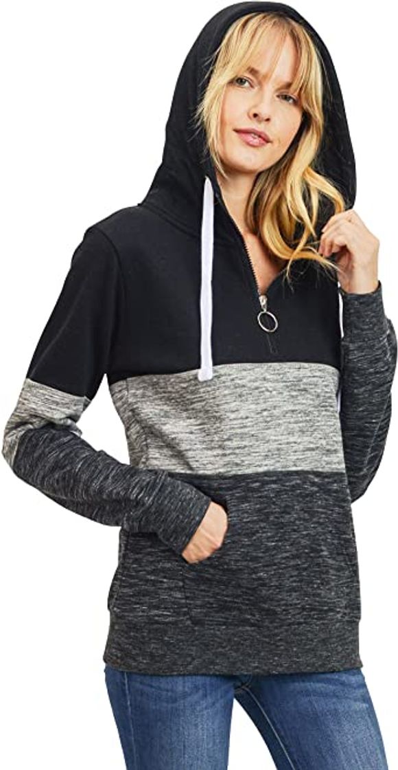 Social Sudadera con capucha para mujer