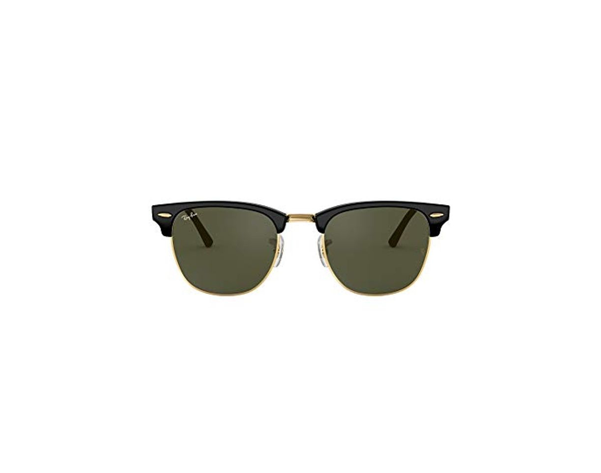 Fashion Ray-Ban Clubmaster RB3016 W0365 - Gafas de sol para hombre, Negro