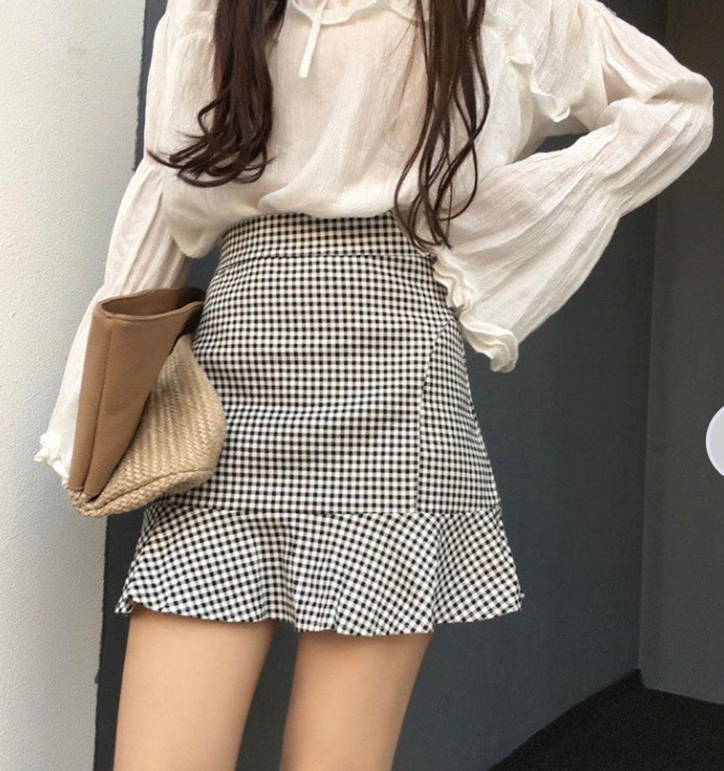 Product Yako Gingham Mini Skirt