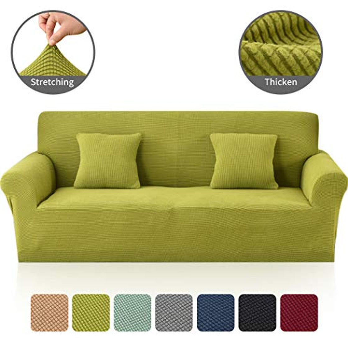 Product Ihoming Jacquard Knitted Slipcover Stretch Sofa Cover para Sala de Estar Spandex Fabric Protector de Muebles