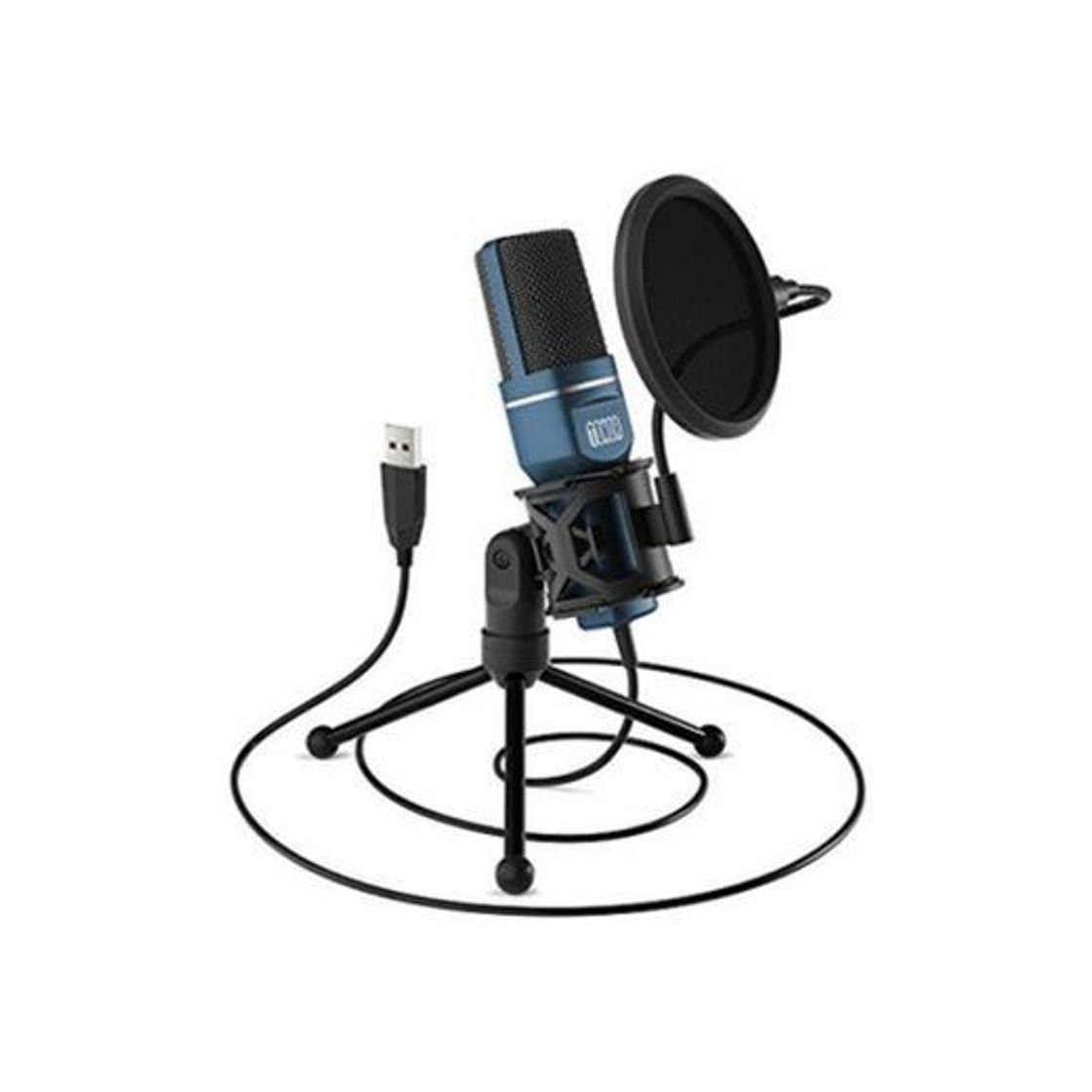 Social TONOR Micrófono PC Micrófono de Condensador Computadora USB Plug & Play con