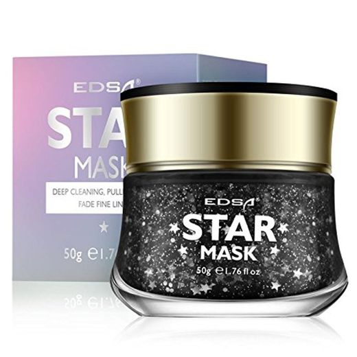 Bluelover Edsa Glitter Star Mask Bling Facial Peeling Máscara Galaxy Destellos Reafirmante Hidratante Cara Limpia