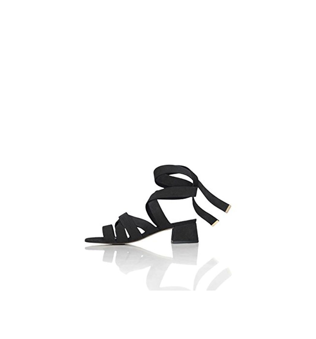 Products find. Sandalias de Tiras Atadas al Tobillo para Mujer, Negro