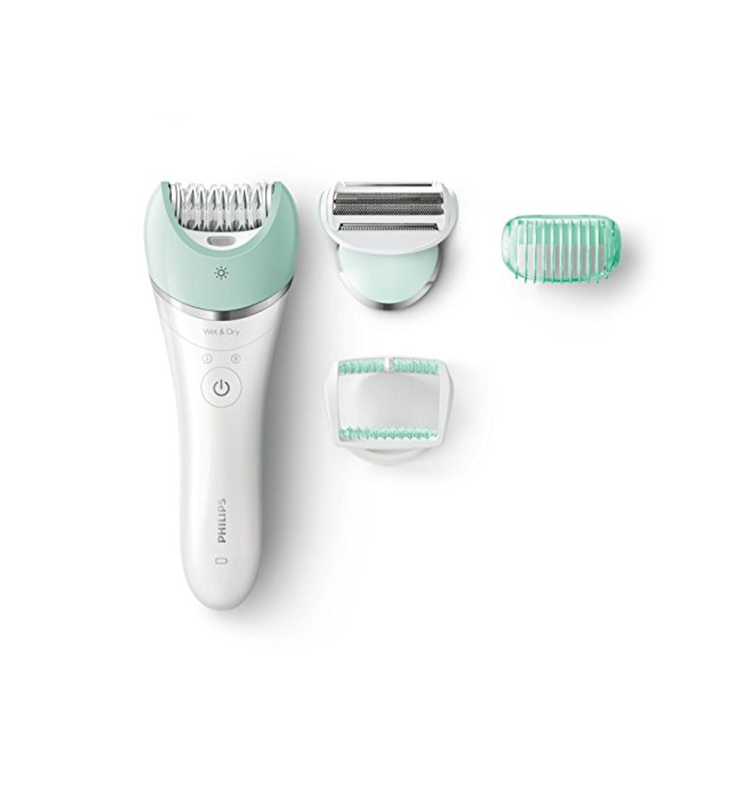 Social Philips Satinelle Advanced BRE620/00 - Depiladora Wet & Dry para mujer inalámbrica