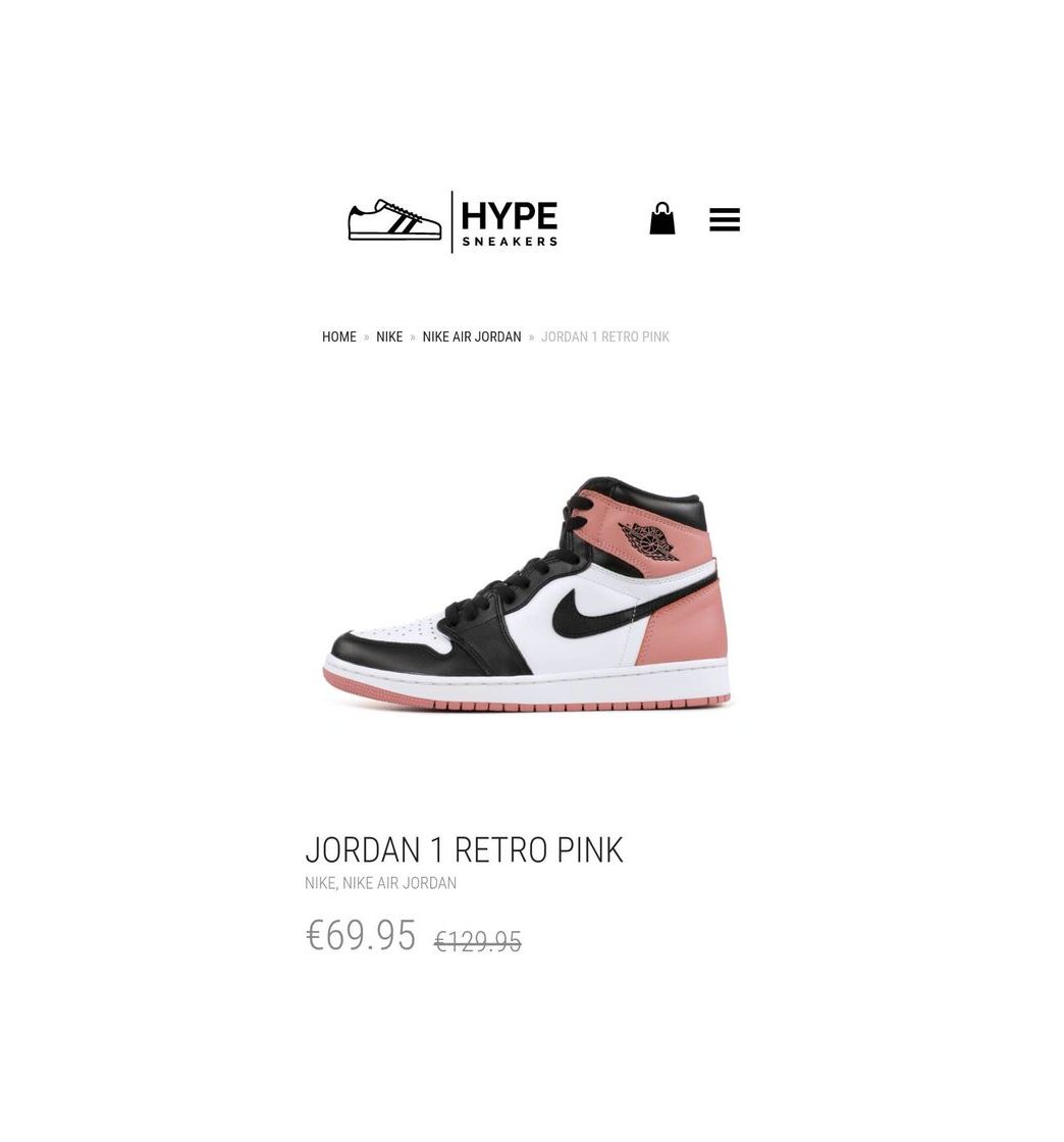 Productos Nike Jordan 1 retro pink 