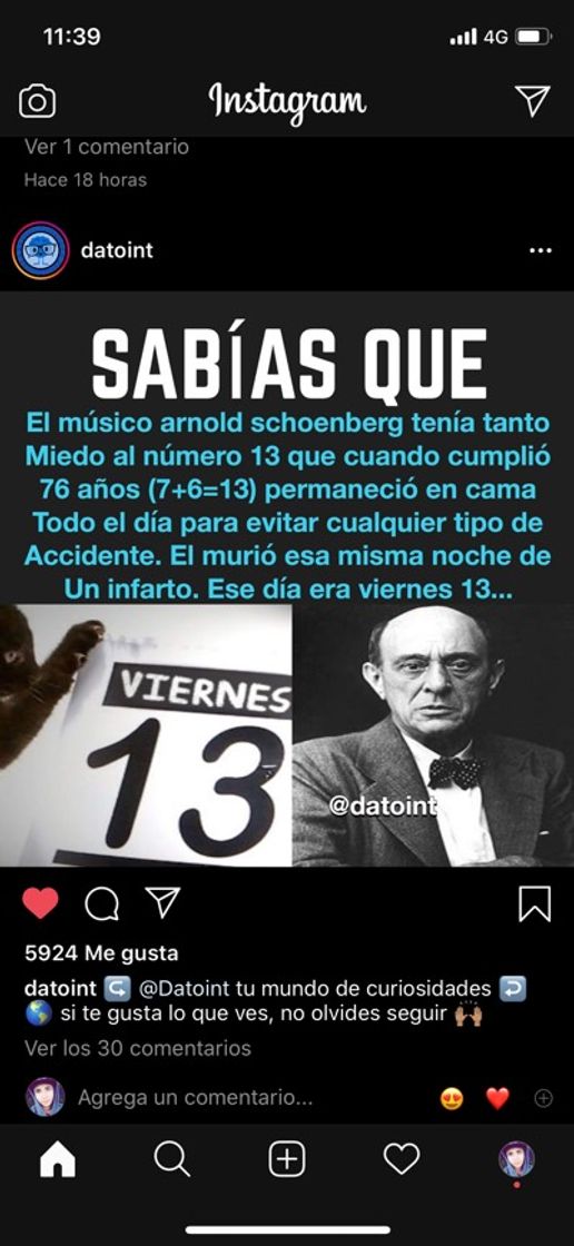 Moda Pagina de Instagram muy interesante , con sus curiosidades