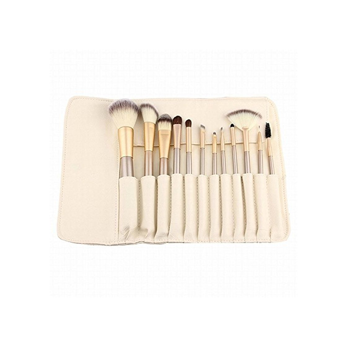 Belleza LZYMSZ 12 piezas Set de pinceles maquillaje profesional Kit de maquillaje esencial