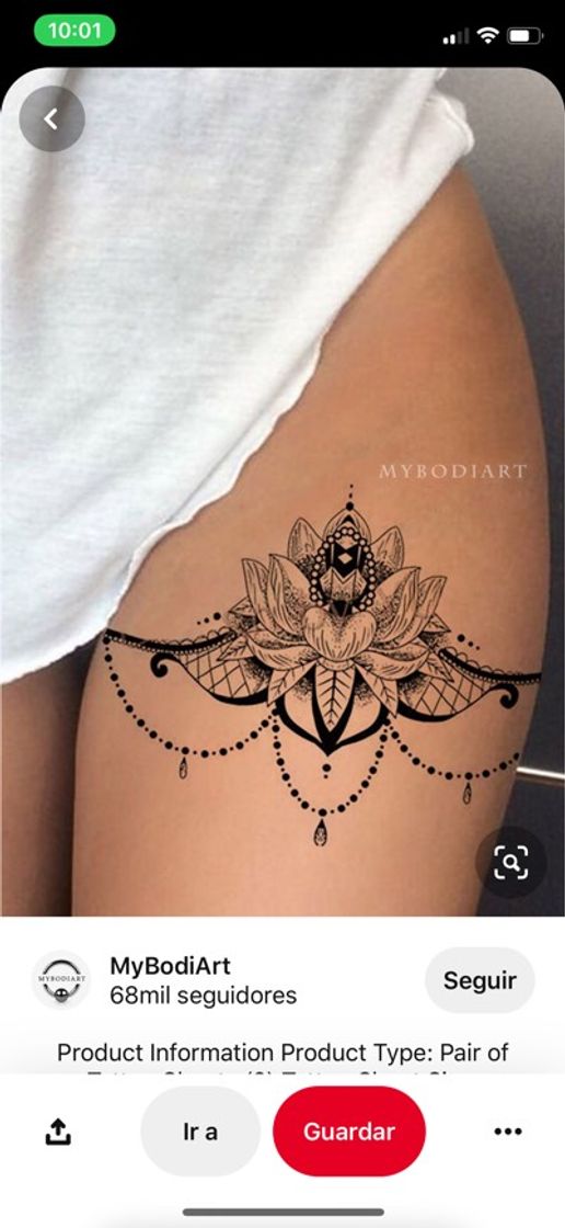 Moda Tatuaje en pierna