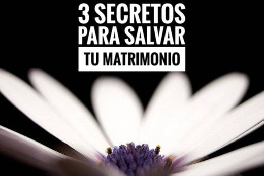 3 secretos para salvar tu matrimonio