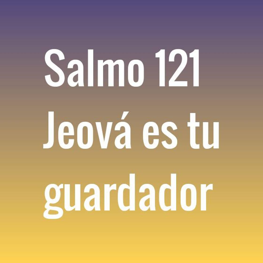 Fashion Jehová es tu guardador

