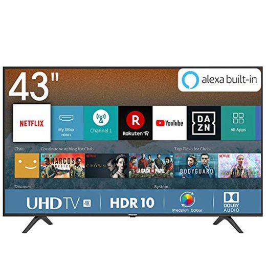 Hisense H43BE7000 - Smart TV ULED 43' 4K Ultra HD con Alexa