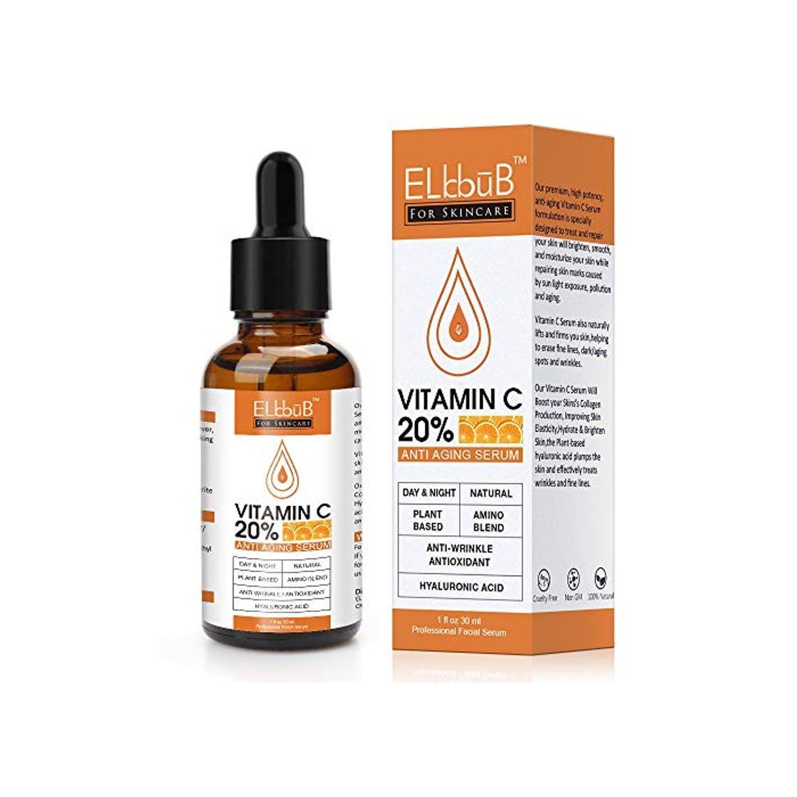 Belleza Suero de Vitamina C para Rostro - Suero Facial Puro con 20%